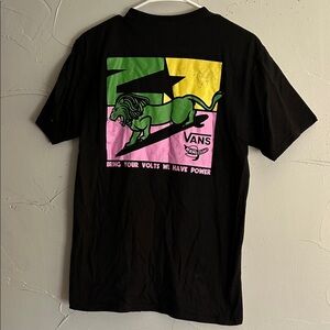 Vans Mami Wata Black Tee with Colorful Patch